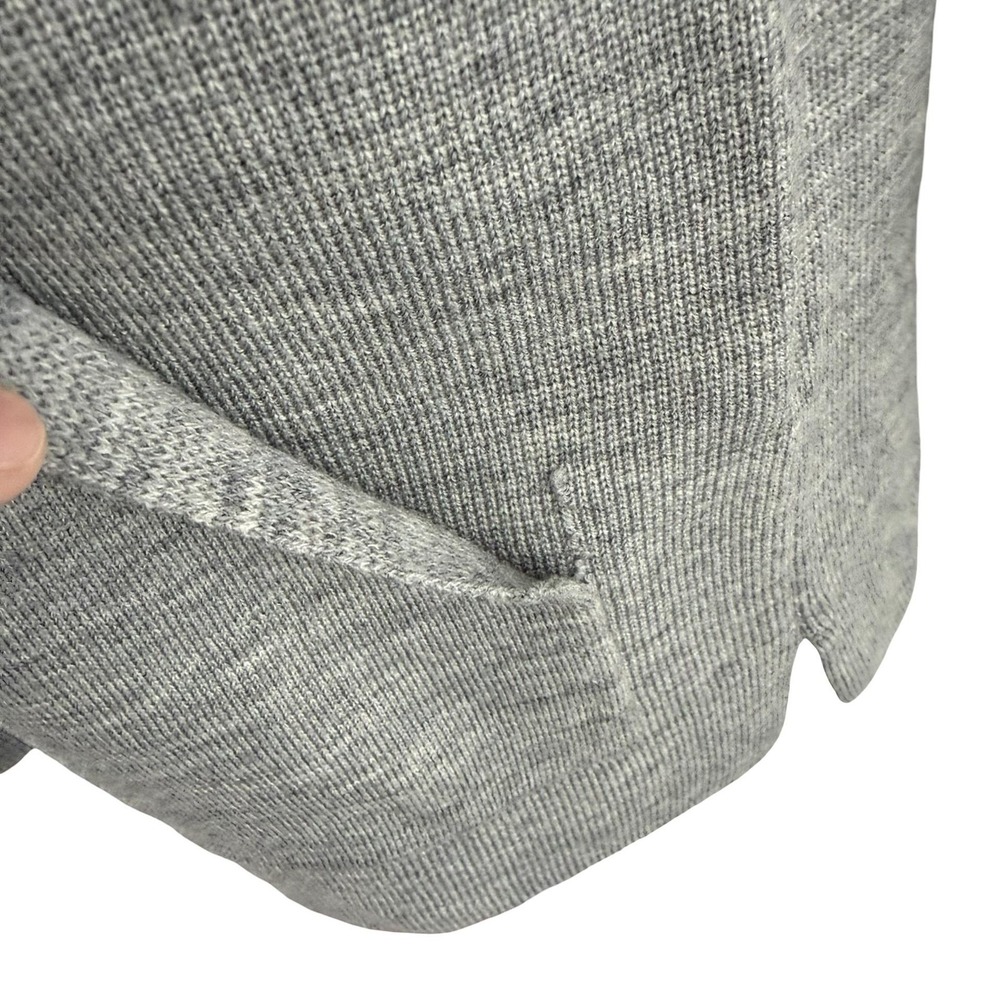 J.Crew Sweater Tunic Womens XS Gray 100% Merino Wool Crewneck Pockets Long - Picture 14 of 14